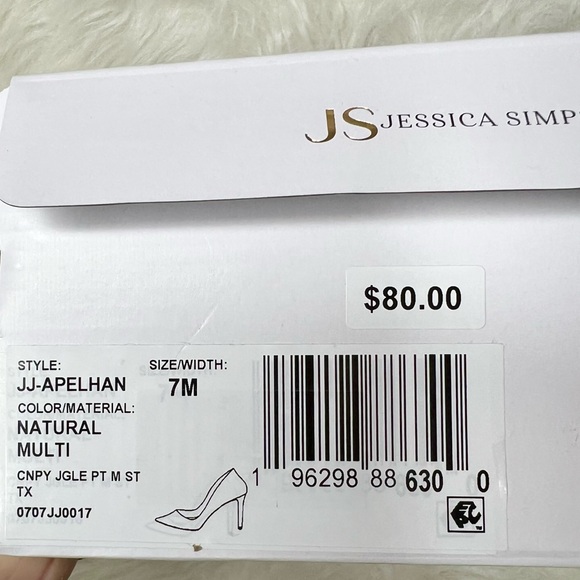 Jessica Simpson Apelhan Womens Pointed Closed Toe Stiletto Heel Pumps in Floral - Picture 7 of 7